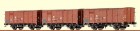 48217 Brawa Set of 3 Covered Freight car K3 Red Cross